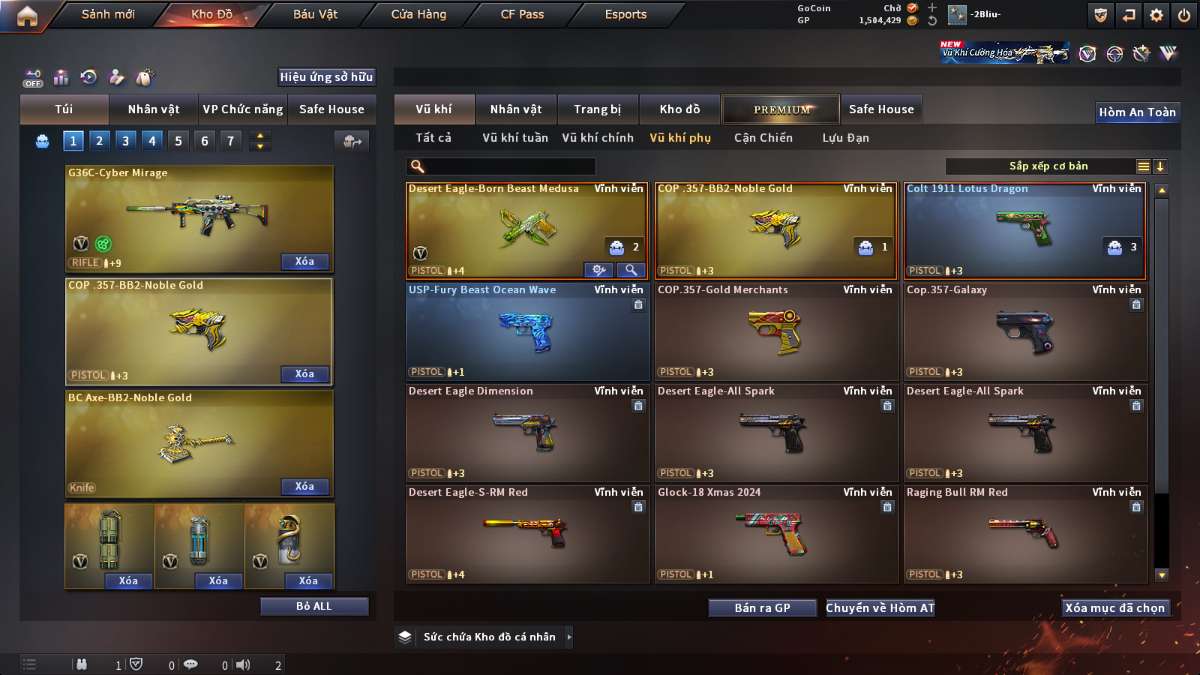 shop acc cf uy tin gia re